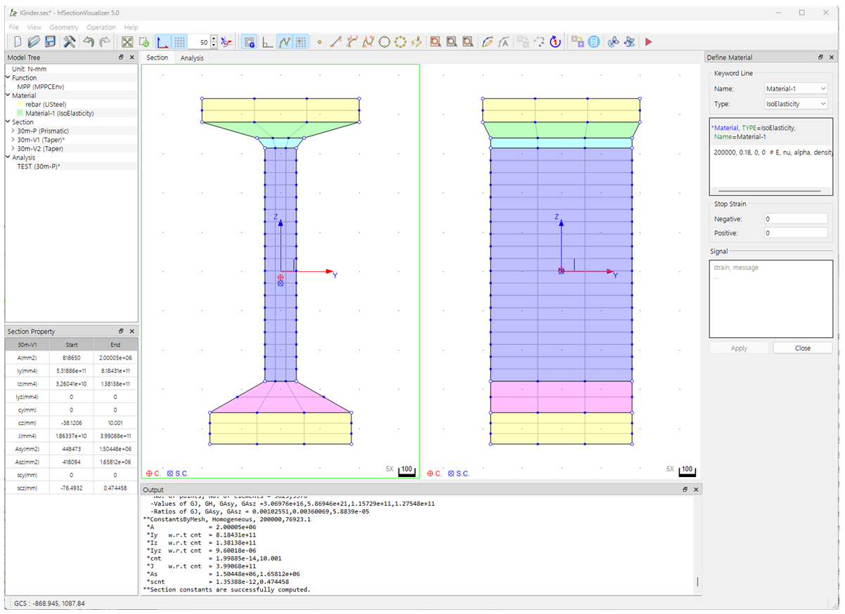 Fig. 13. Tapered Section