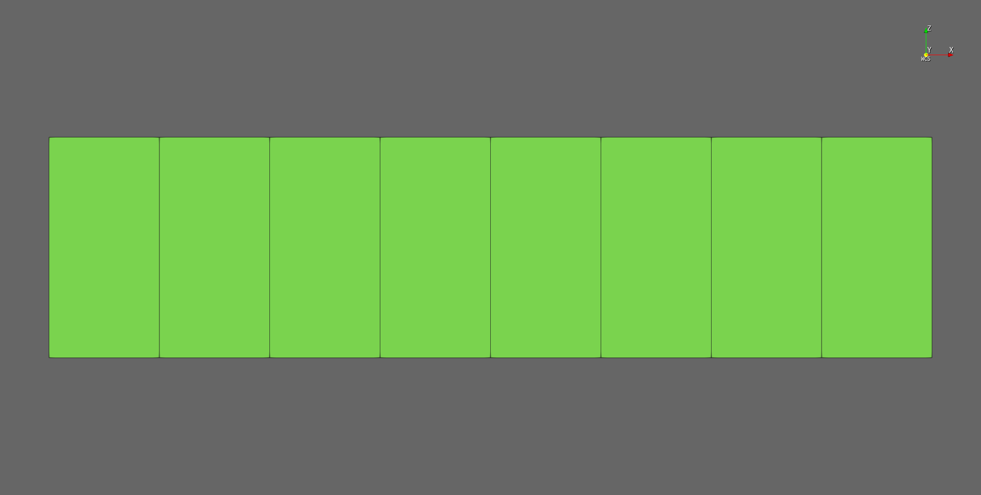 hfVisualizer에서 본 beam cantilever 변형 형상