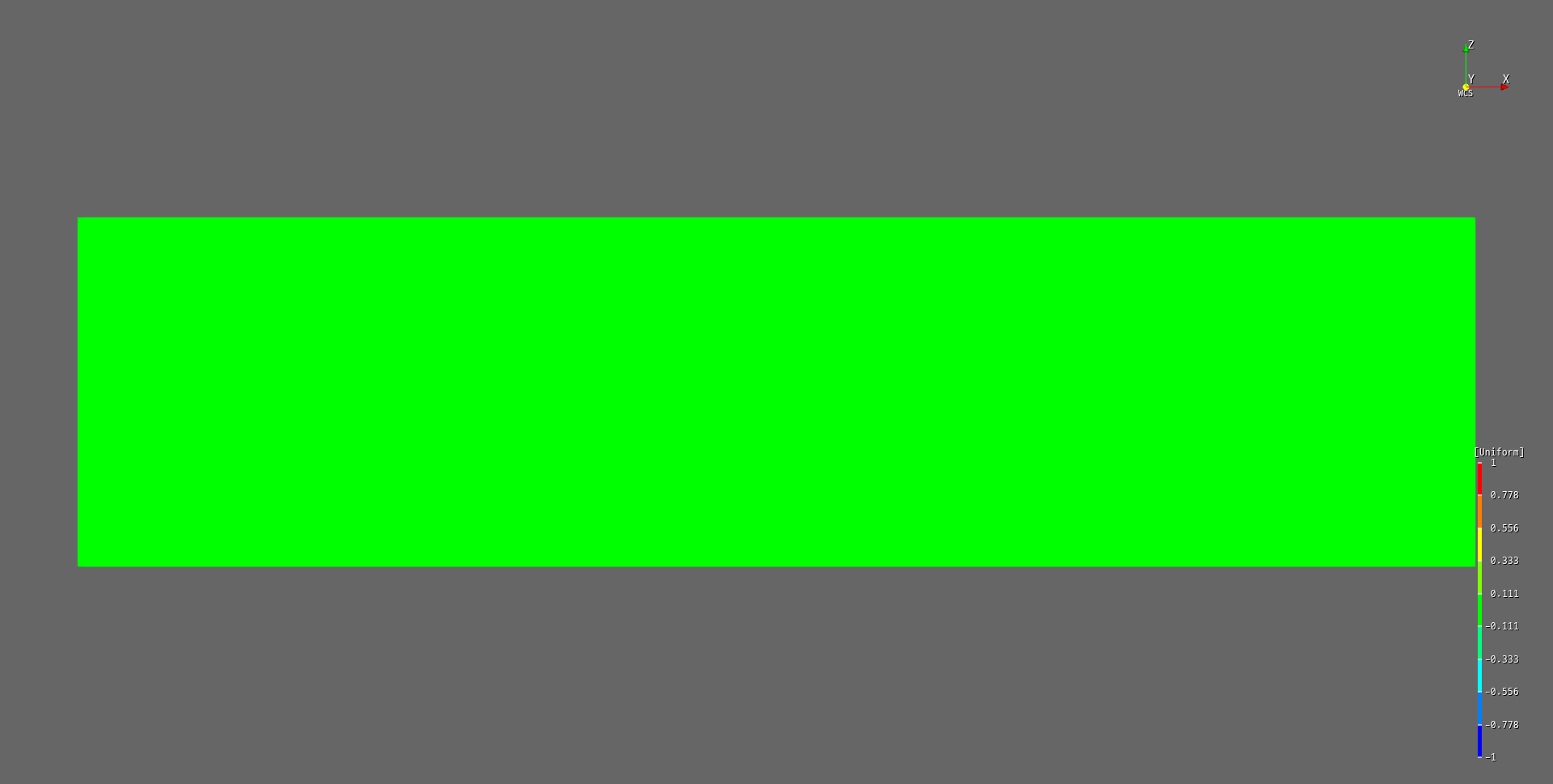 hfVisualizer에서 본 solid cantilever 응력 contour